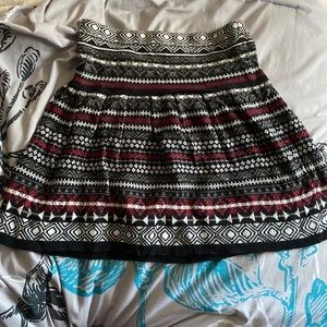 Knitted winter skirt